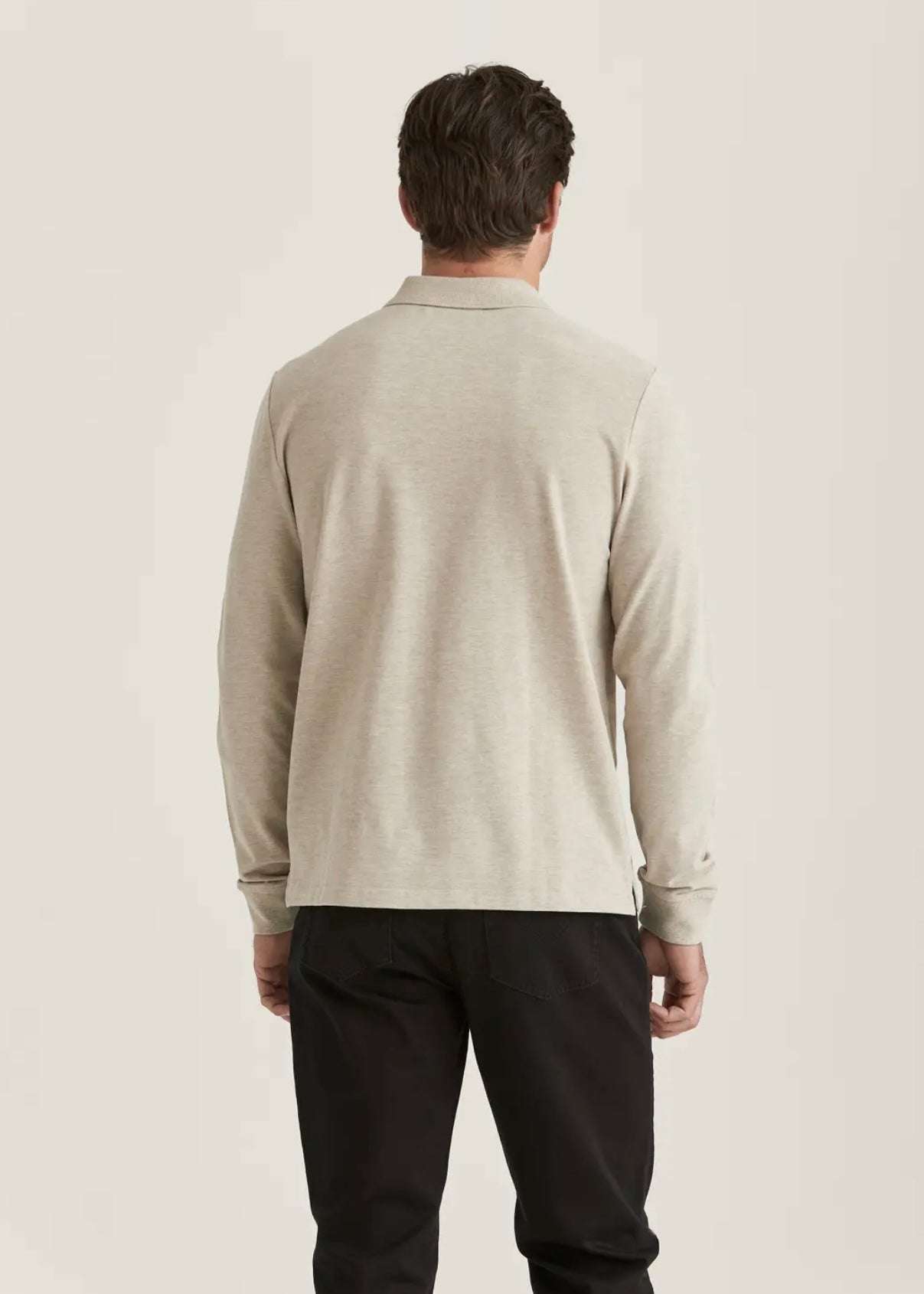 Morris Camden Longsleeve polo - Khaki