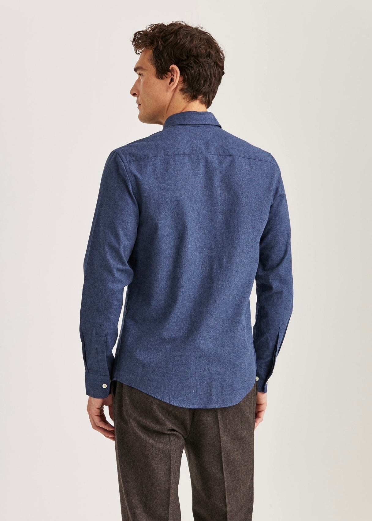 Watts Flannel Shirt Navy