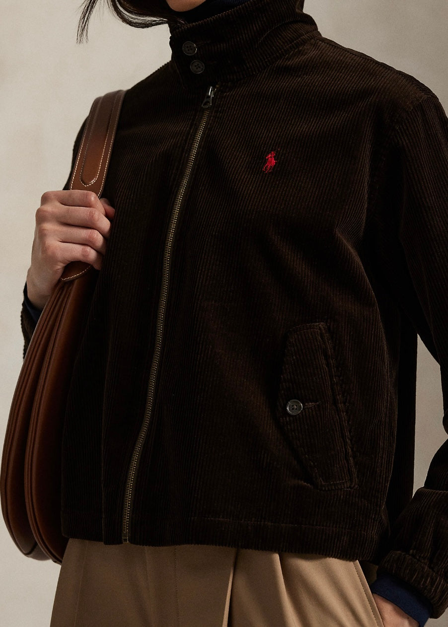 Corduroy Windbreaker jacket Dark Beech