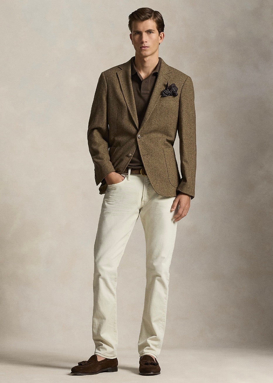 Mesh Polo Shirt Nutmeg Brown