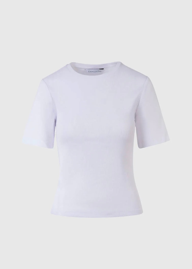 Camilla Pihl Pippa Rib tee - White