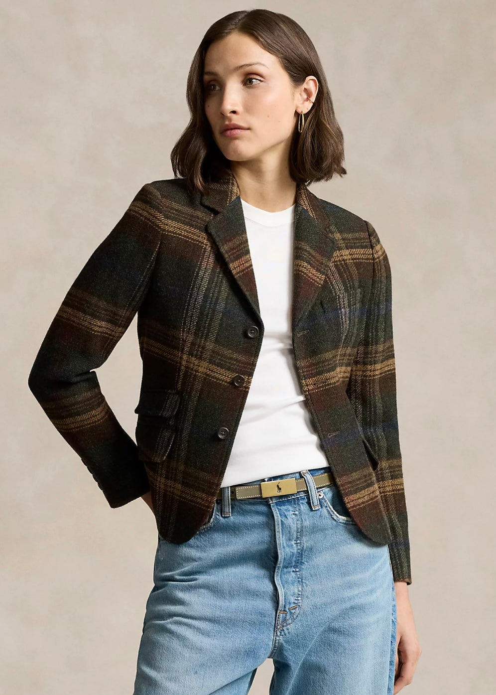 Ralph Lauren Wool Twill blazer - Plaid Multi