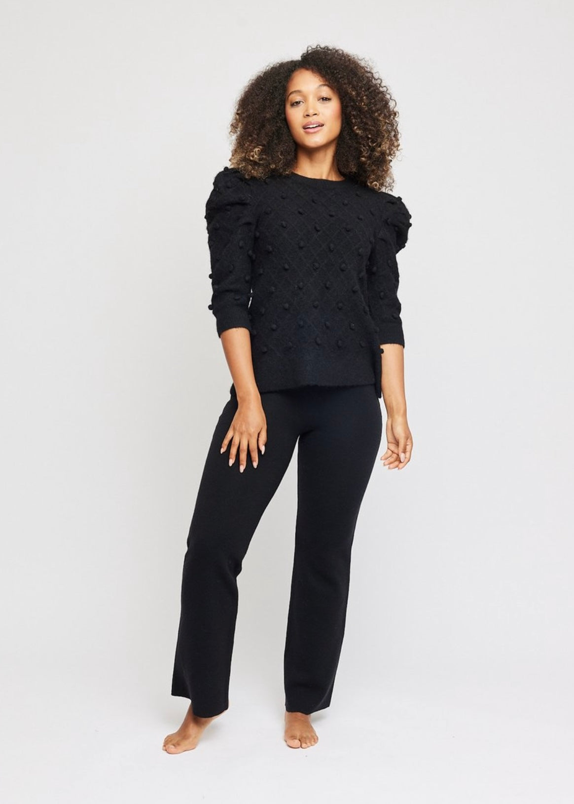 Try Alpaca sweater Black