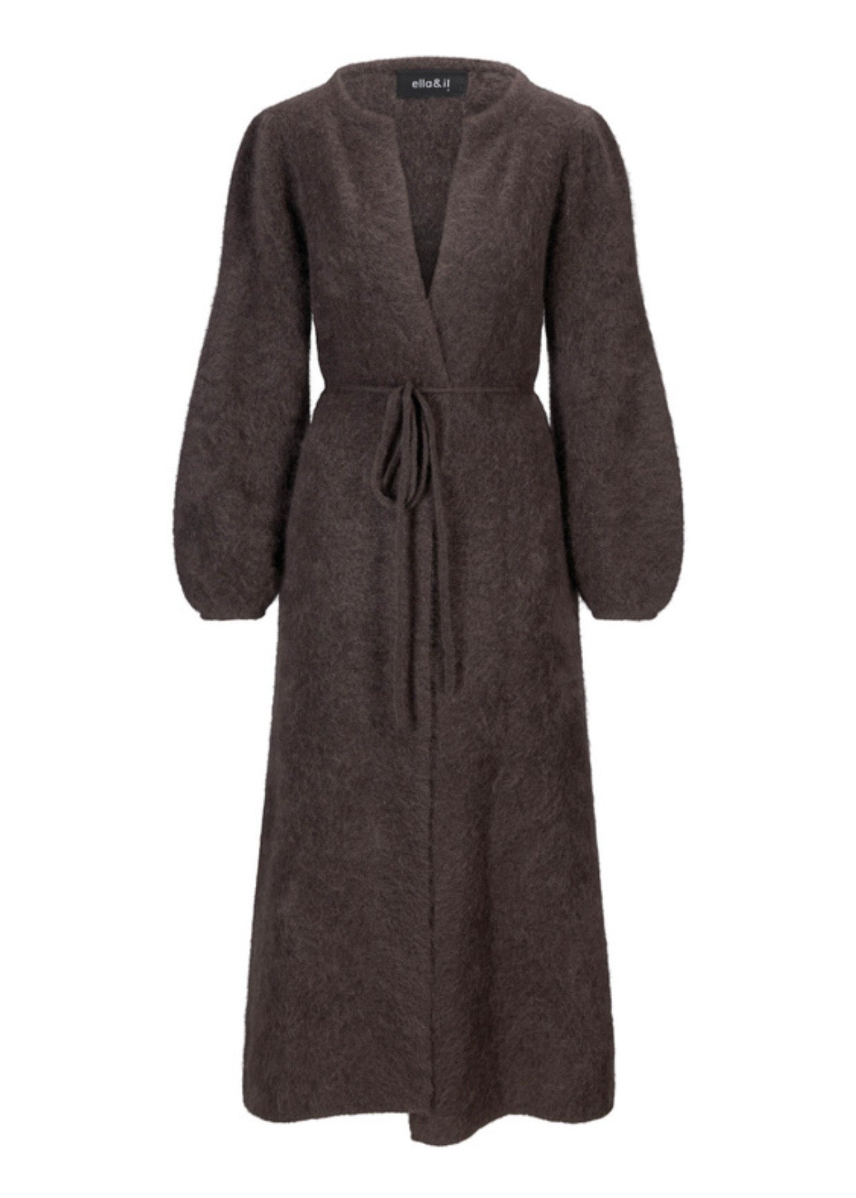 Olivia Chunky Cardigan Dark Brown