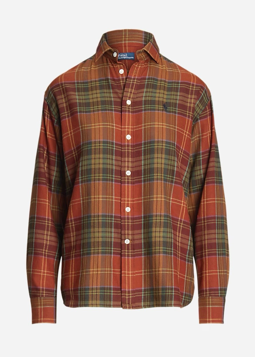 Polo Ralph Lauren Cotton/Wool shirt - Orange Multi Plaid