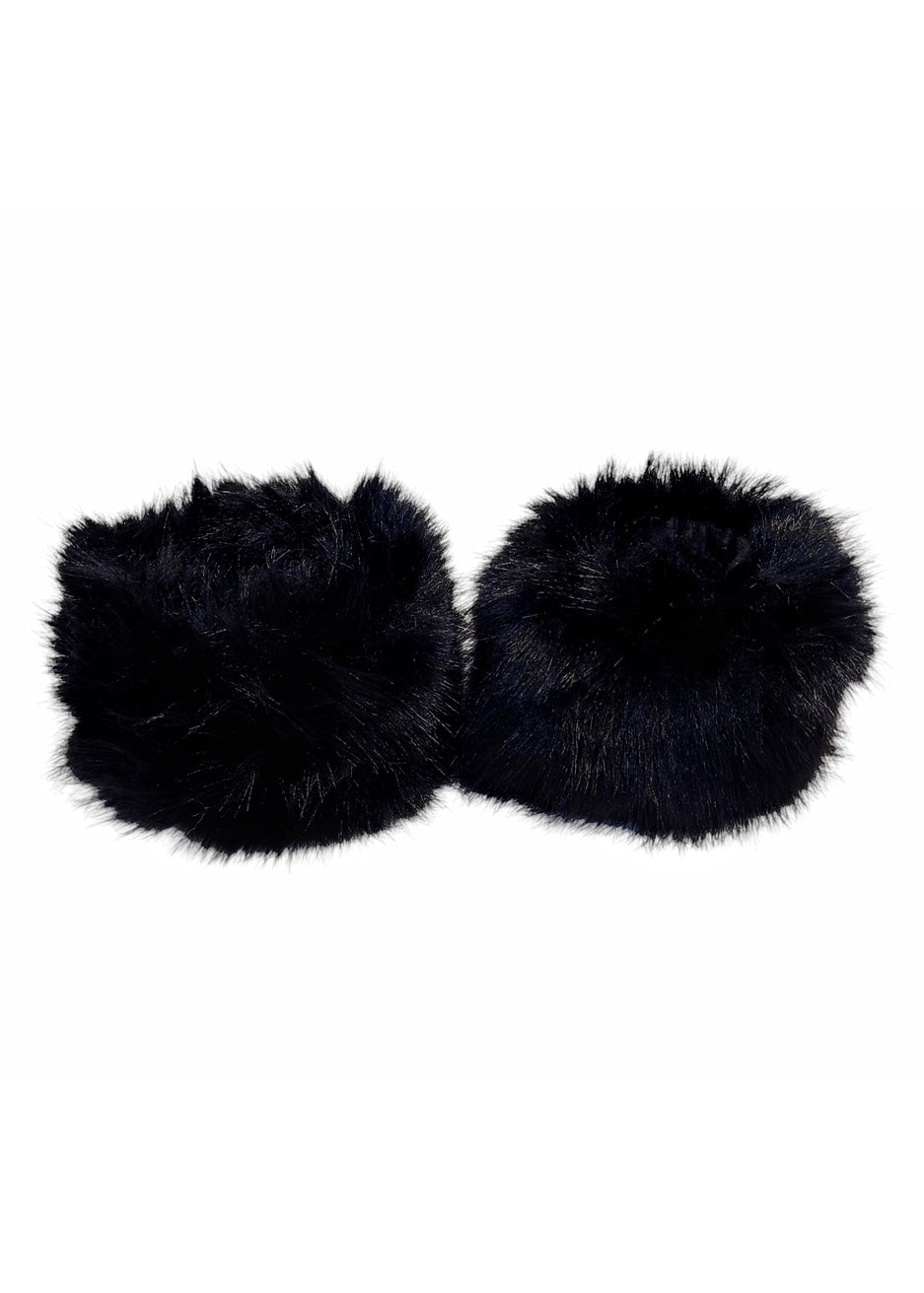 Fuskepels armcuffs Svart