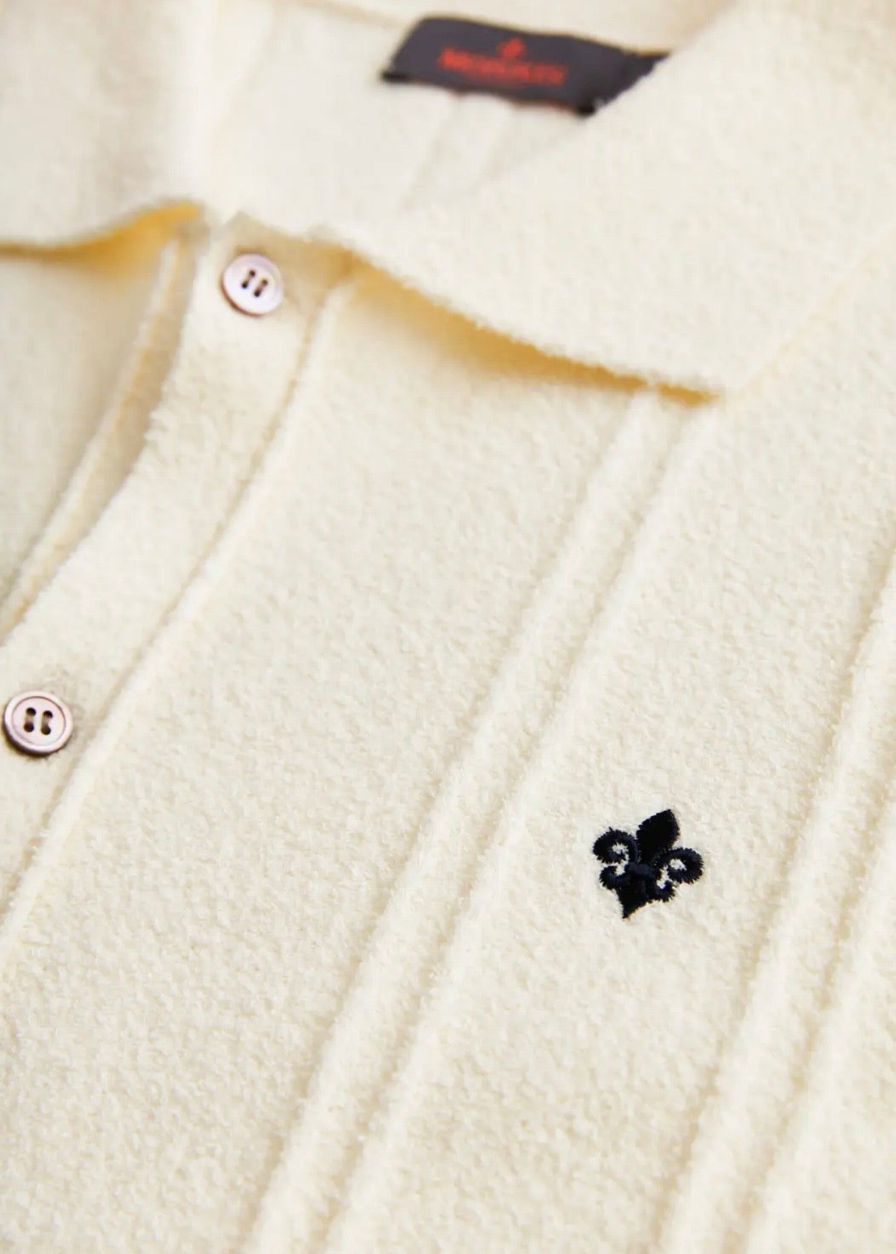 Clayton Knitted Shirt Offwhite