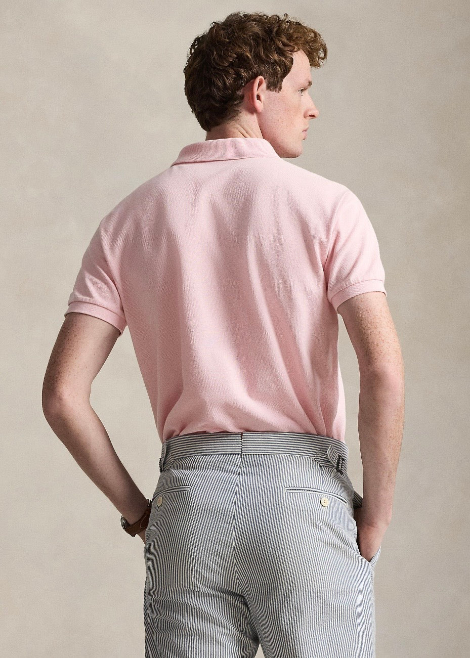 Mesh Polo Shirt Garden Pink