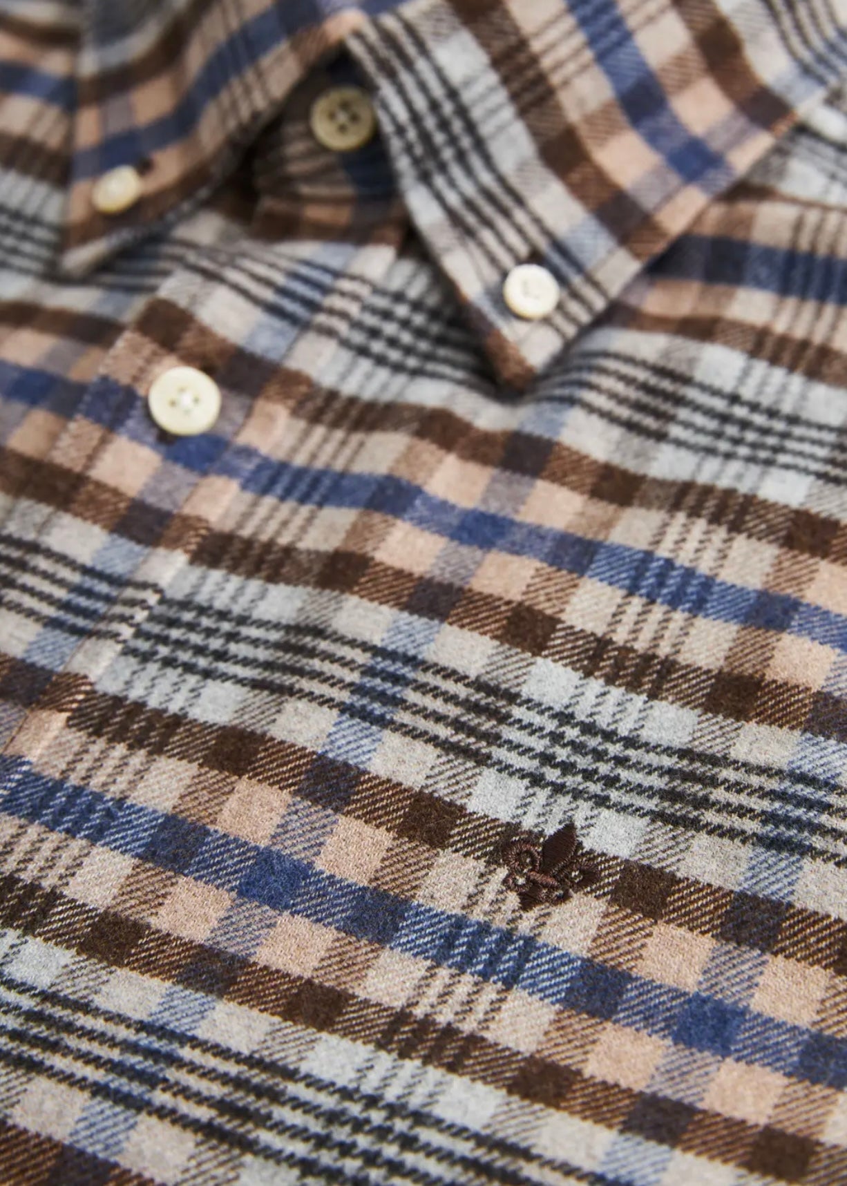 Flannel Check shirt Brown