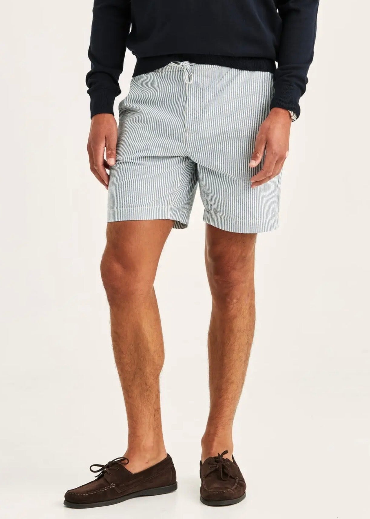 Fenix Seersucker Shorts Blue