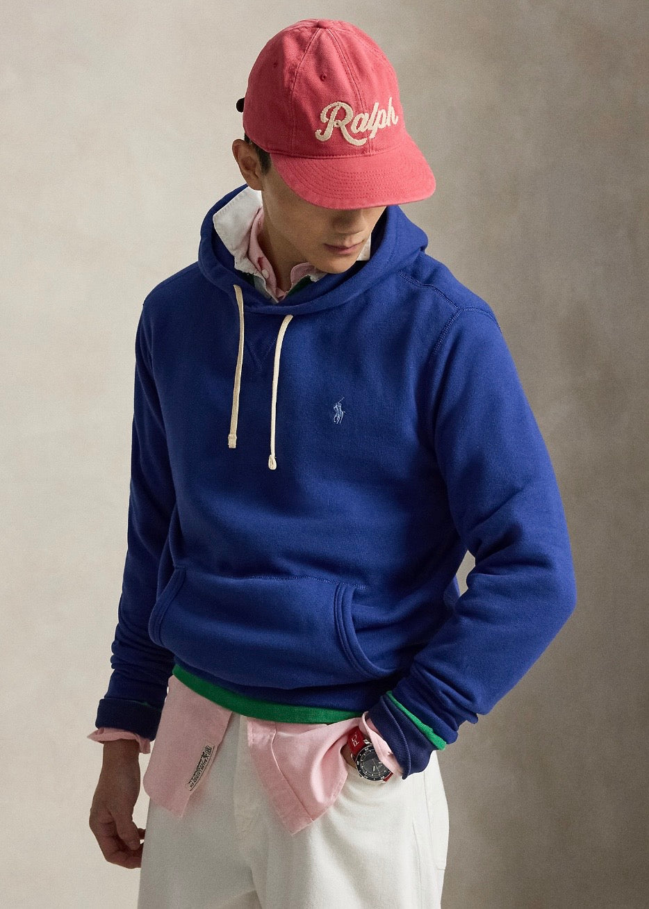 The RL Fleece Hoodie Blue Yacht
