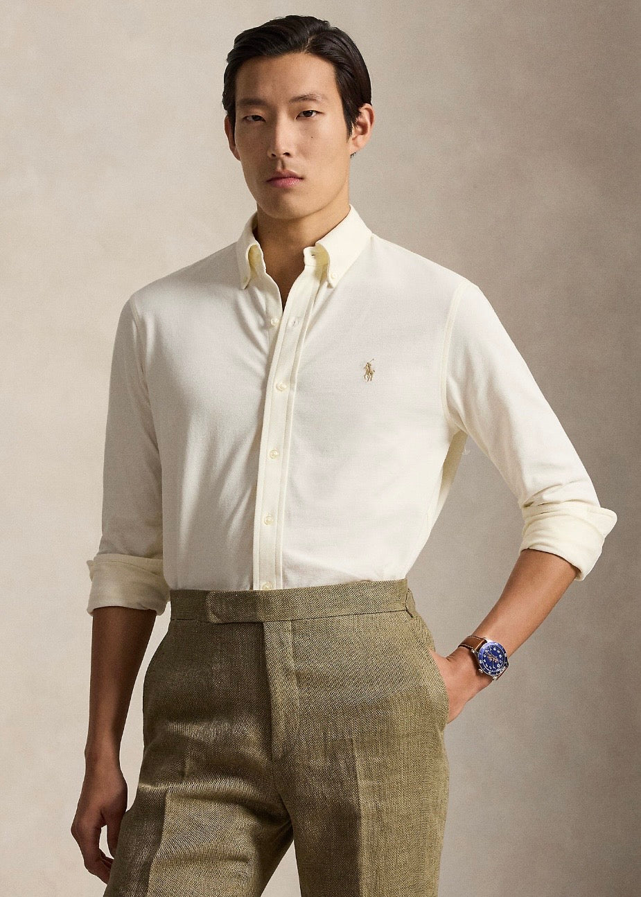 Featherweight Mesh Shirt Pale Cream