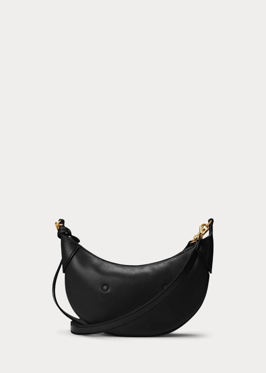 Polo ID Leather Mini Chain Bag Black