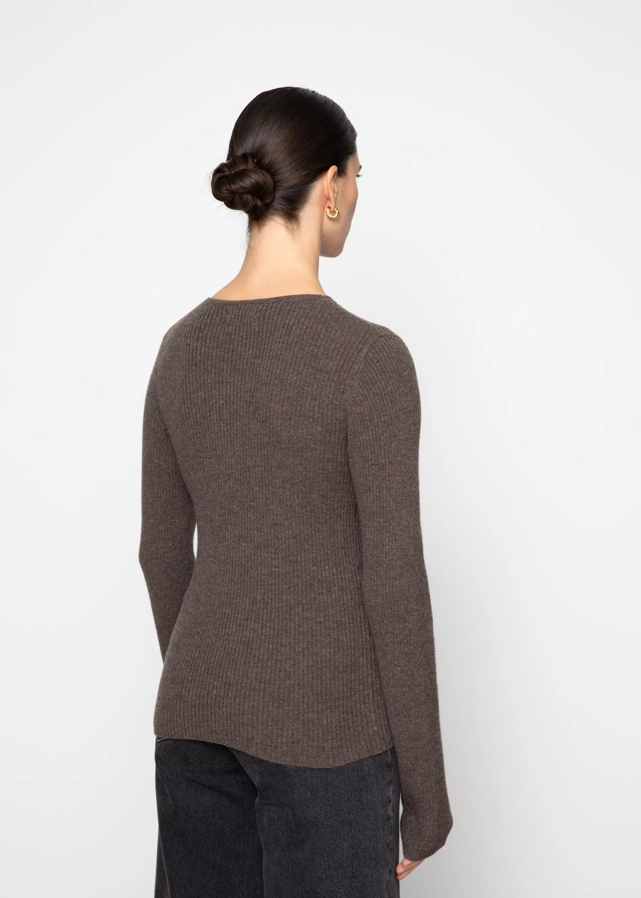 Camilla Pihl Melody Knit - Dark Taupe Melange