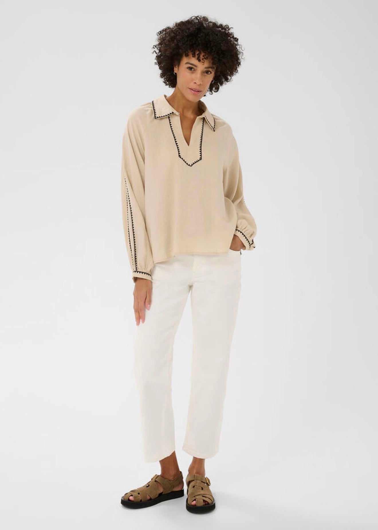 Aimy Blouse Oatmeal