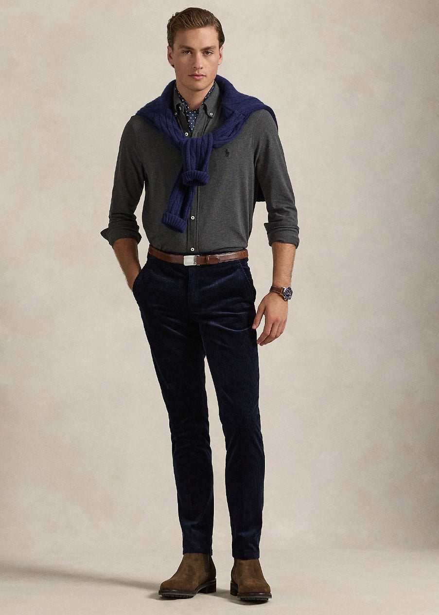 Ralph Lauren Featherweight Mesh shirt - Windsor Heather