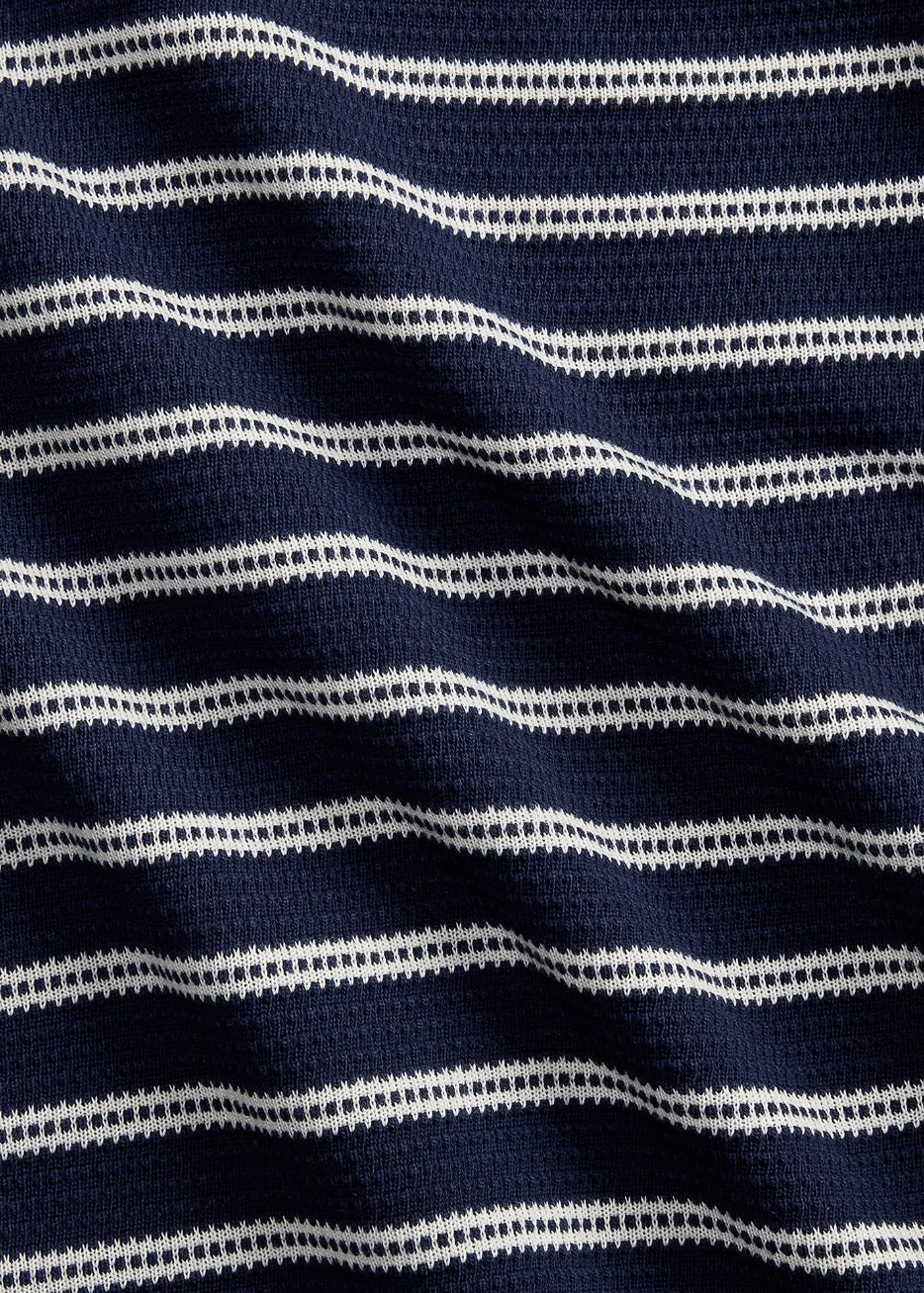 Striped Camp Shirt Newport Navy