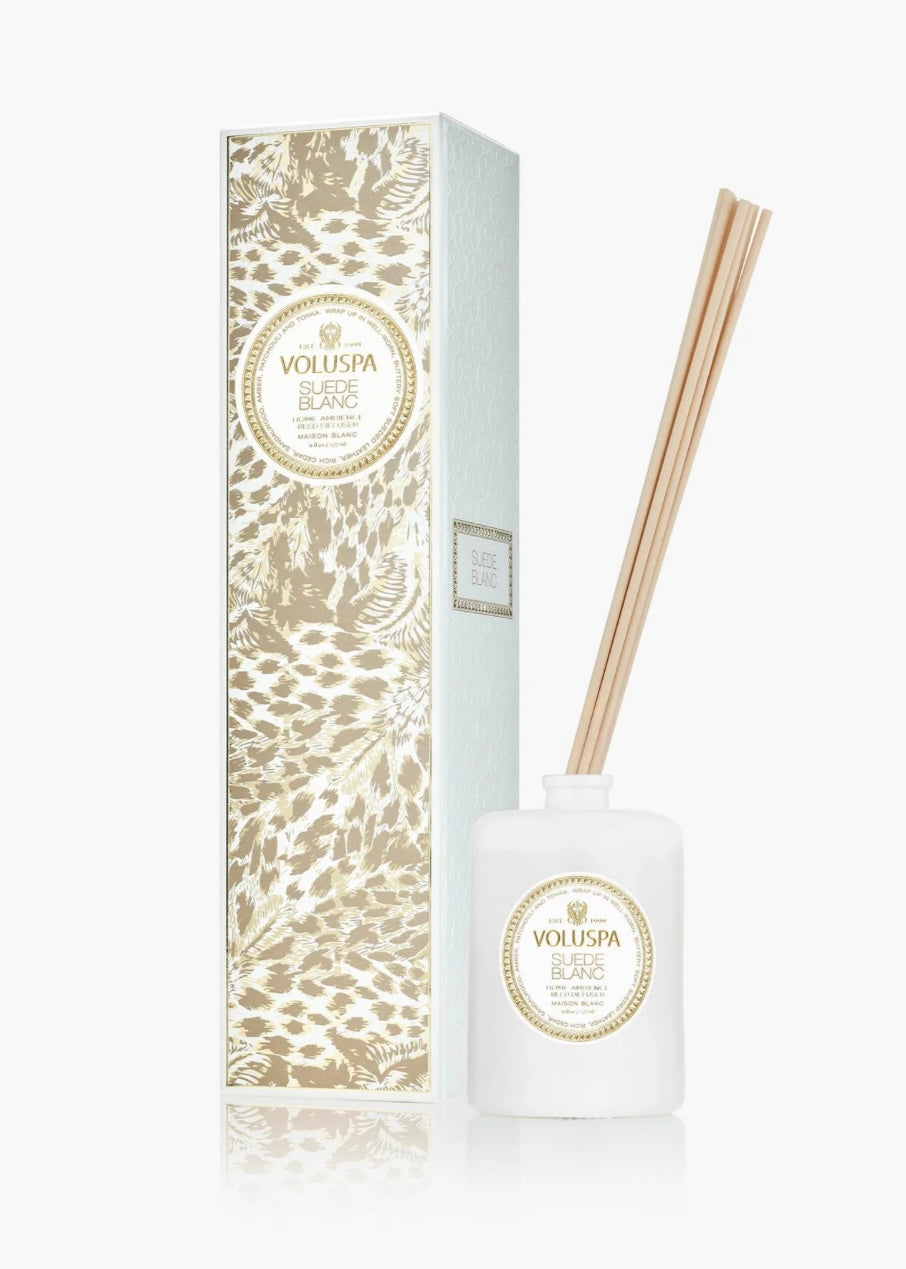 Reed Diffuser Suede Blanc