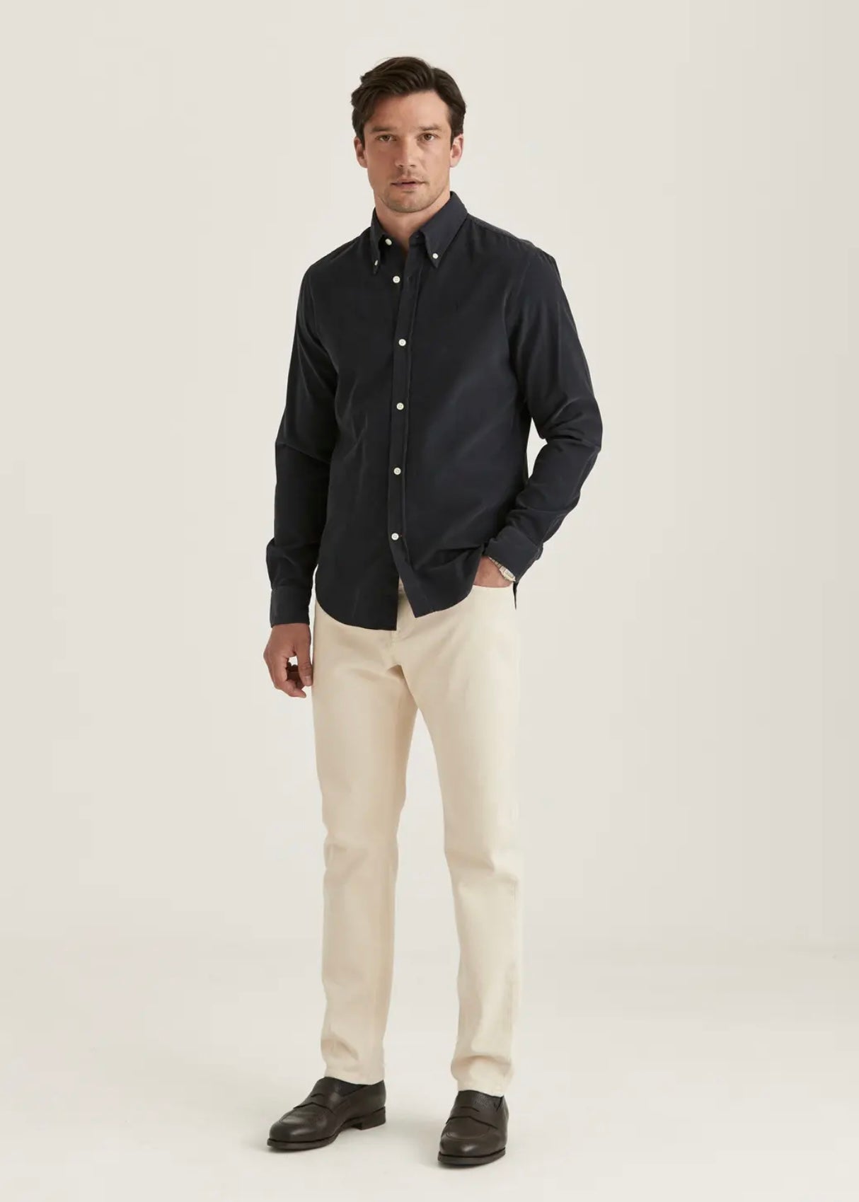 Morris Douglas Cord shirt - Blue