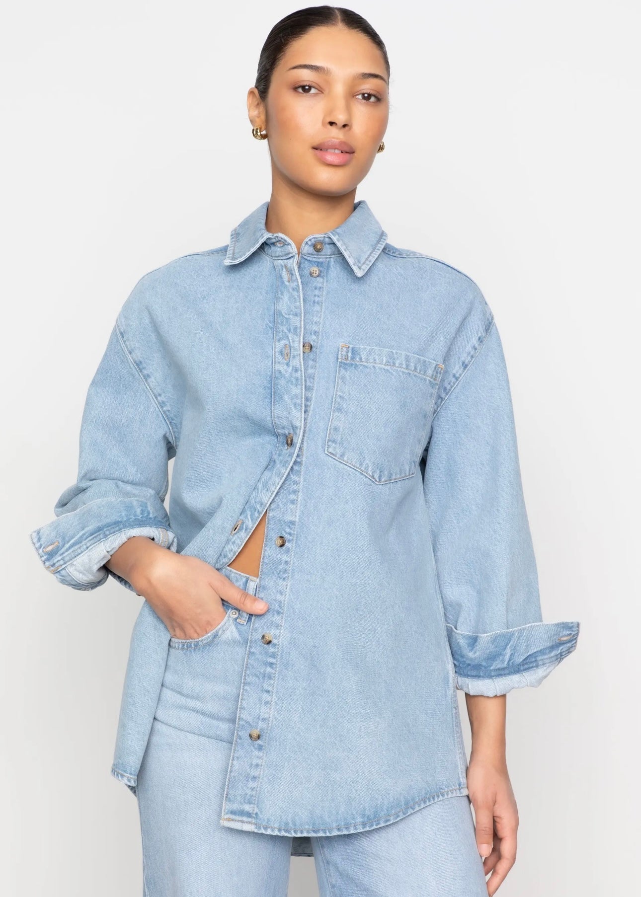 Pihl Denim Alex shirt - Light Blue