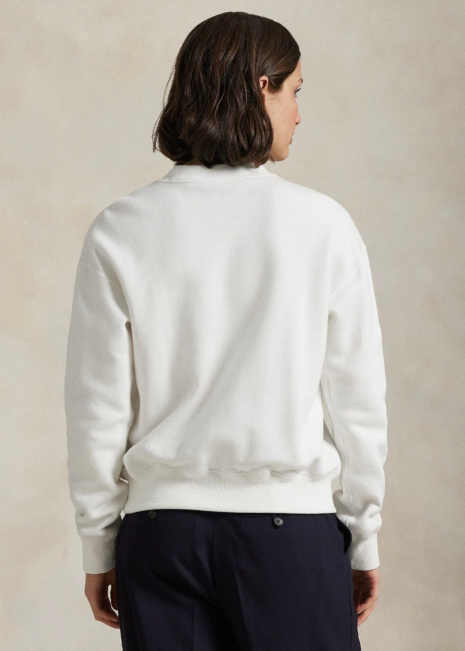 Fleece Crewneck White