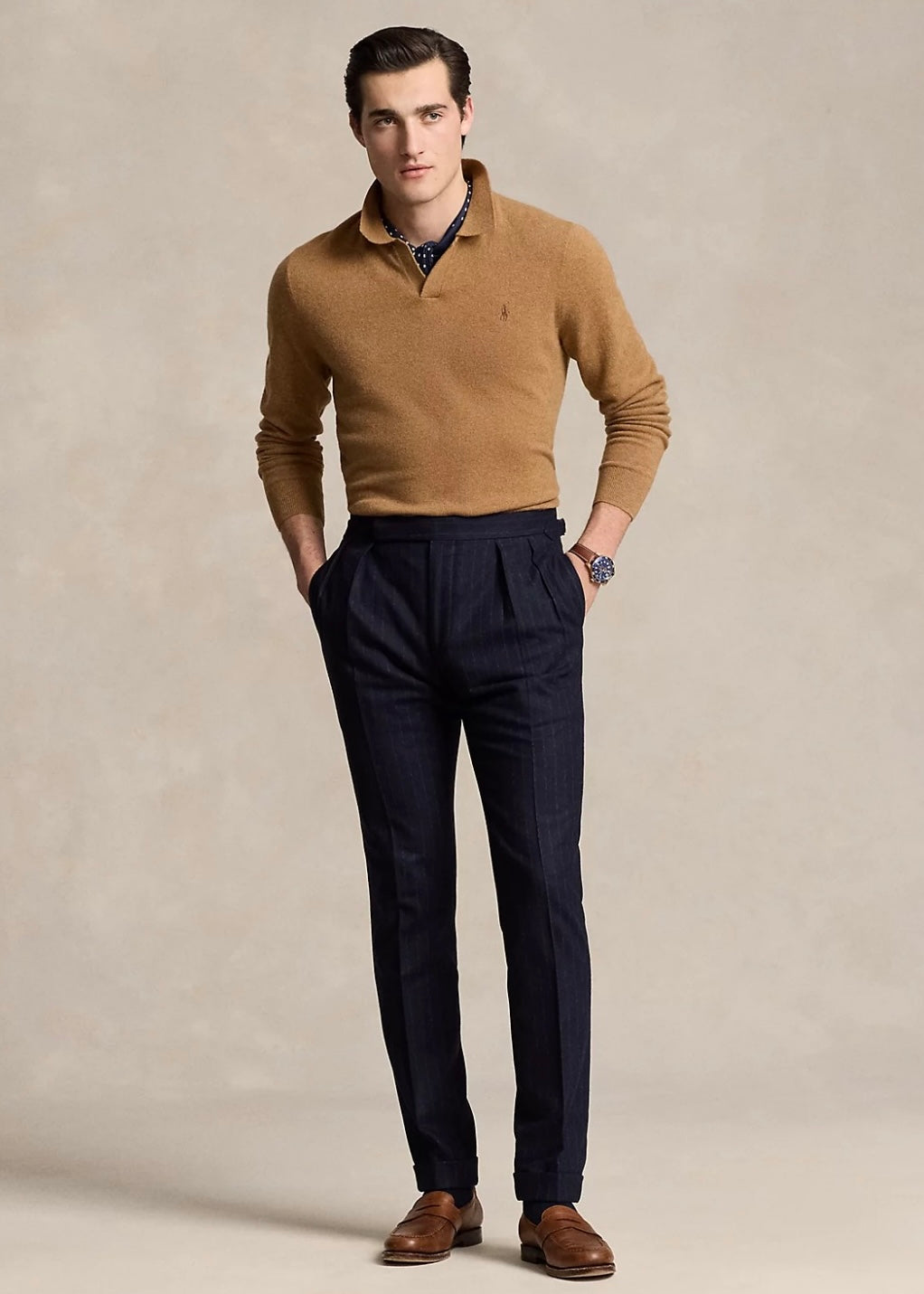 Polo Ralph Lauren Wool longsleeve - Latte Brown