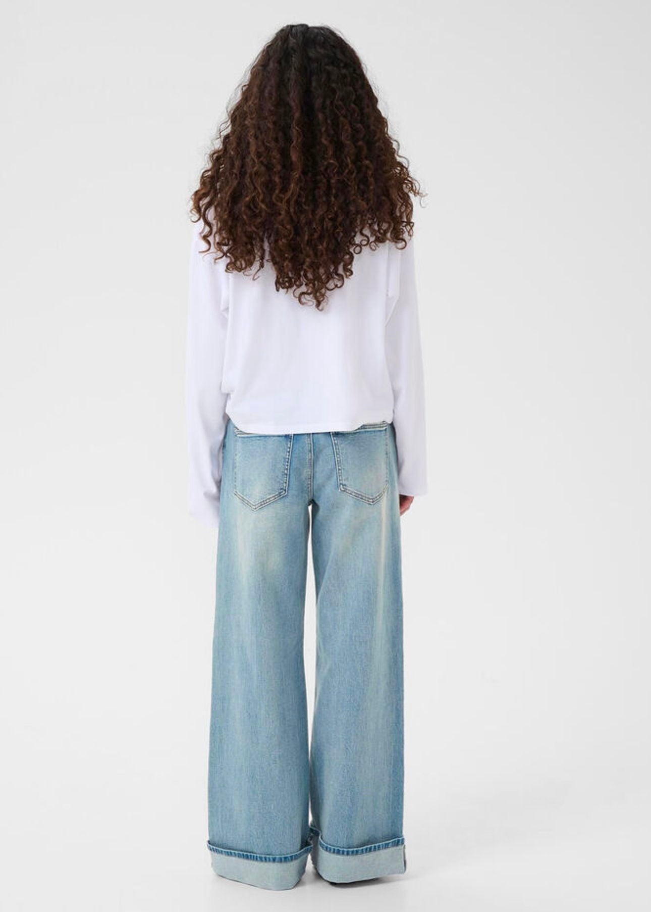 Sara Wide Jeans Washed Blue