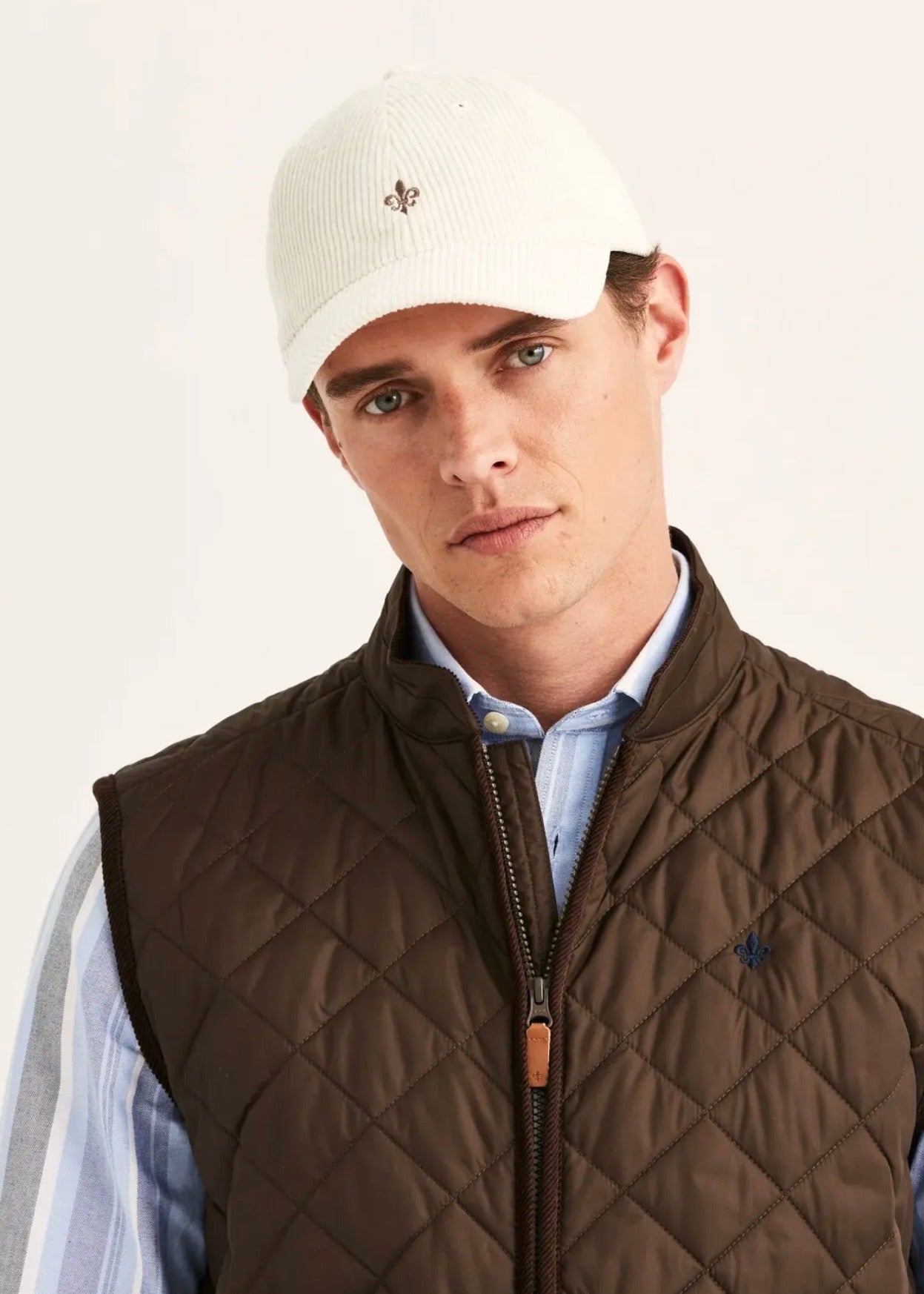 Teddy Quilted Vest Brown