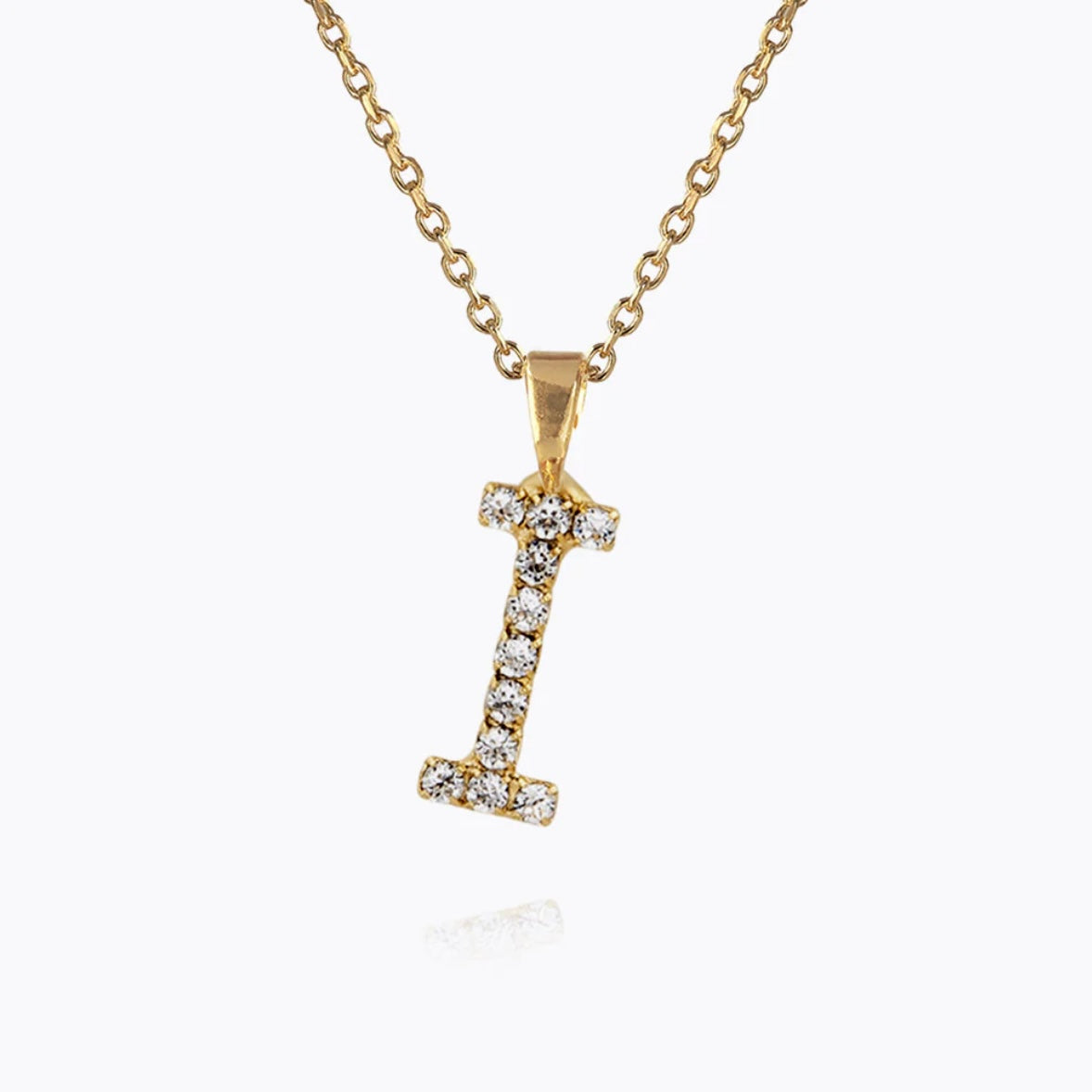 Caroline Svedbom Mini Letter necklace Gold Letter I