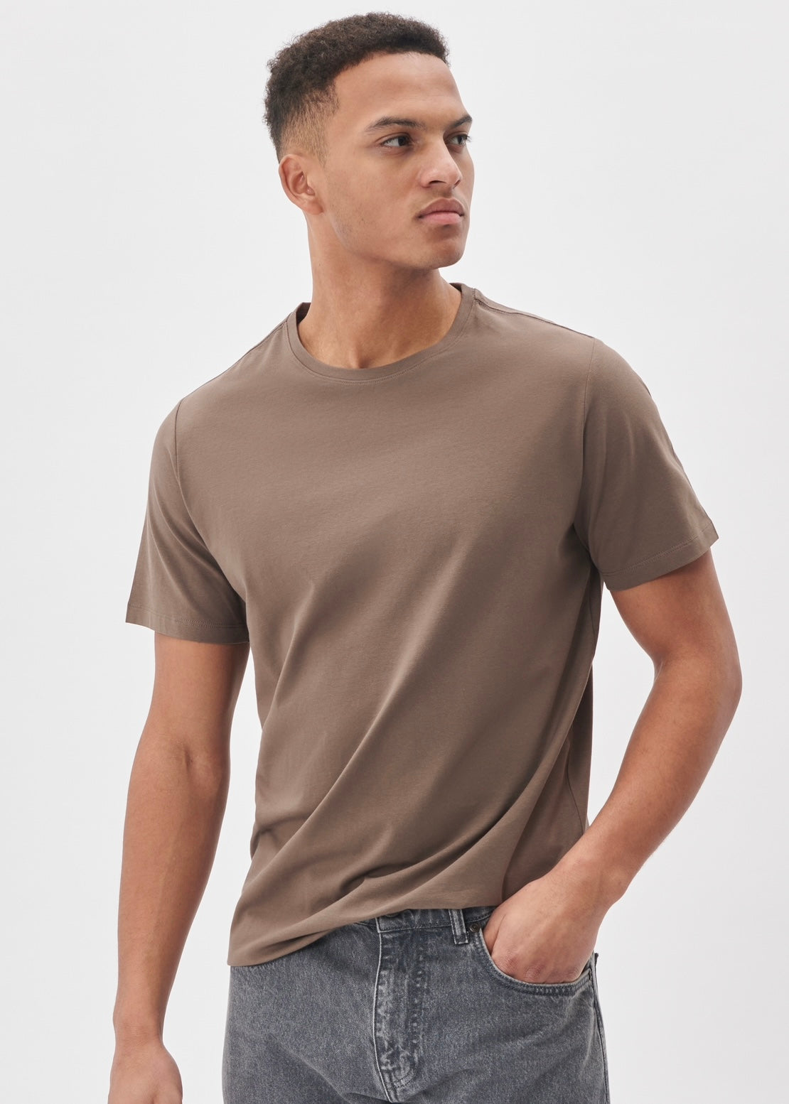 Matinique Jermalink Cotton Stretch t-shirt - Morel