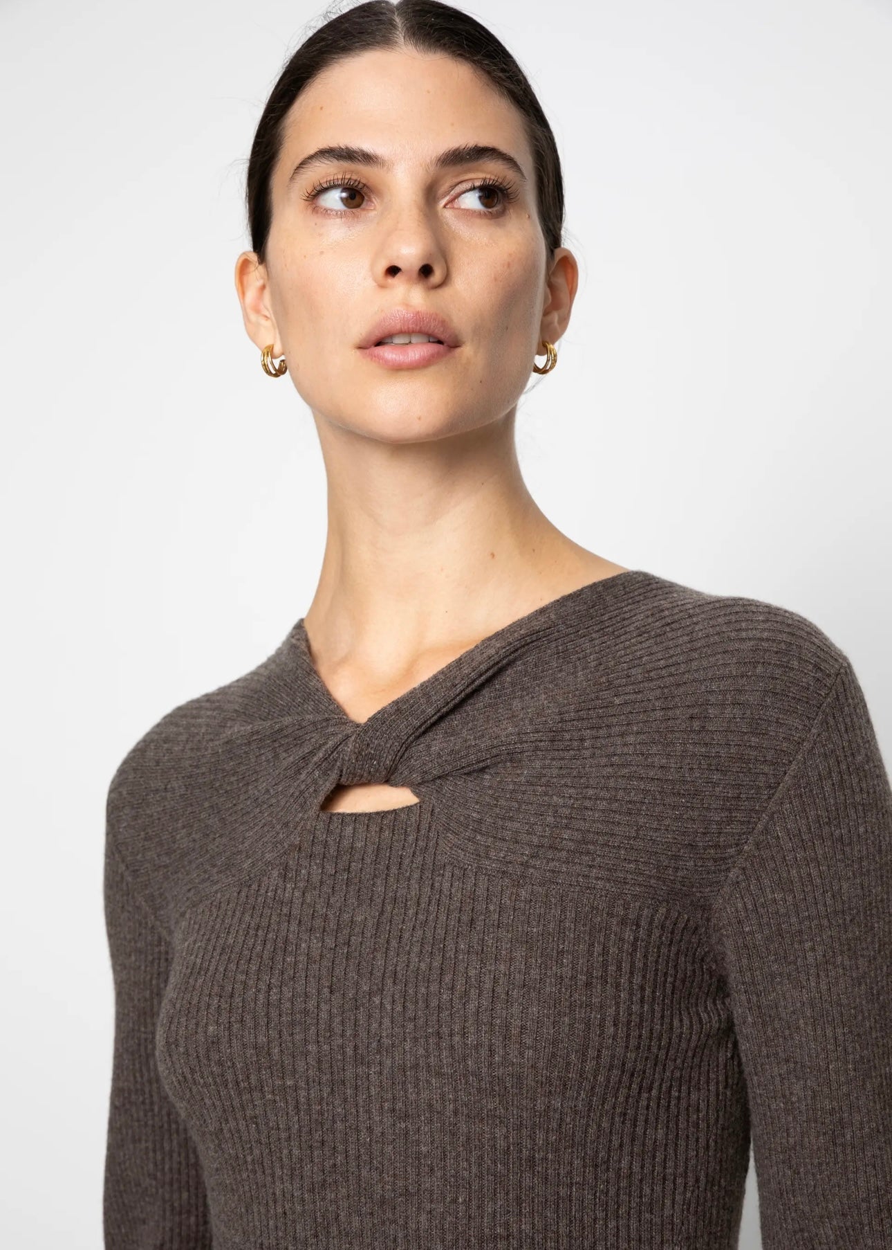 Camilla Pihl Melody Knit - Dark Taupe Melange