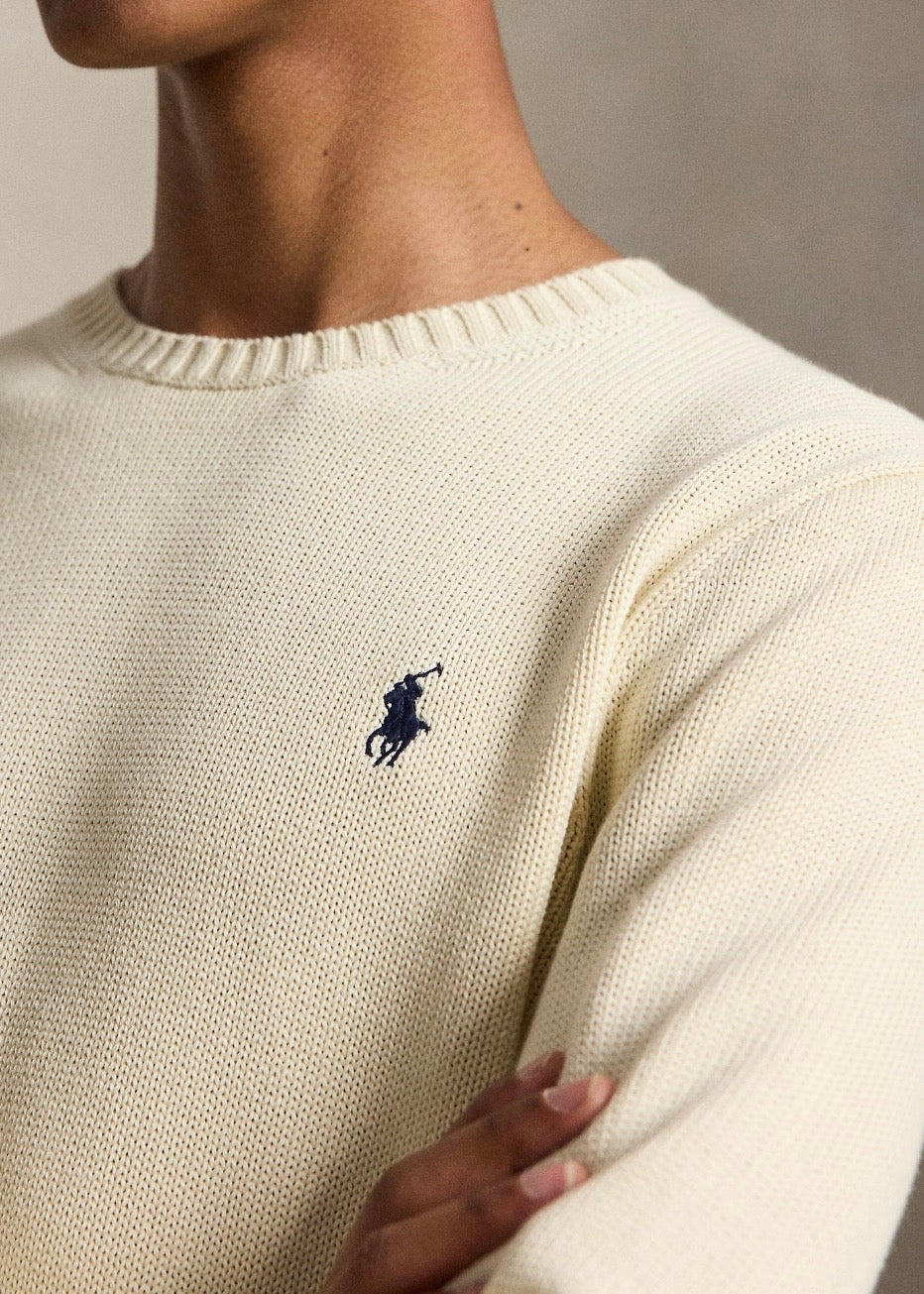 Cotton Crewneck Sweater Andover Cream