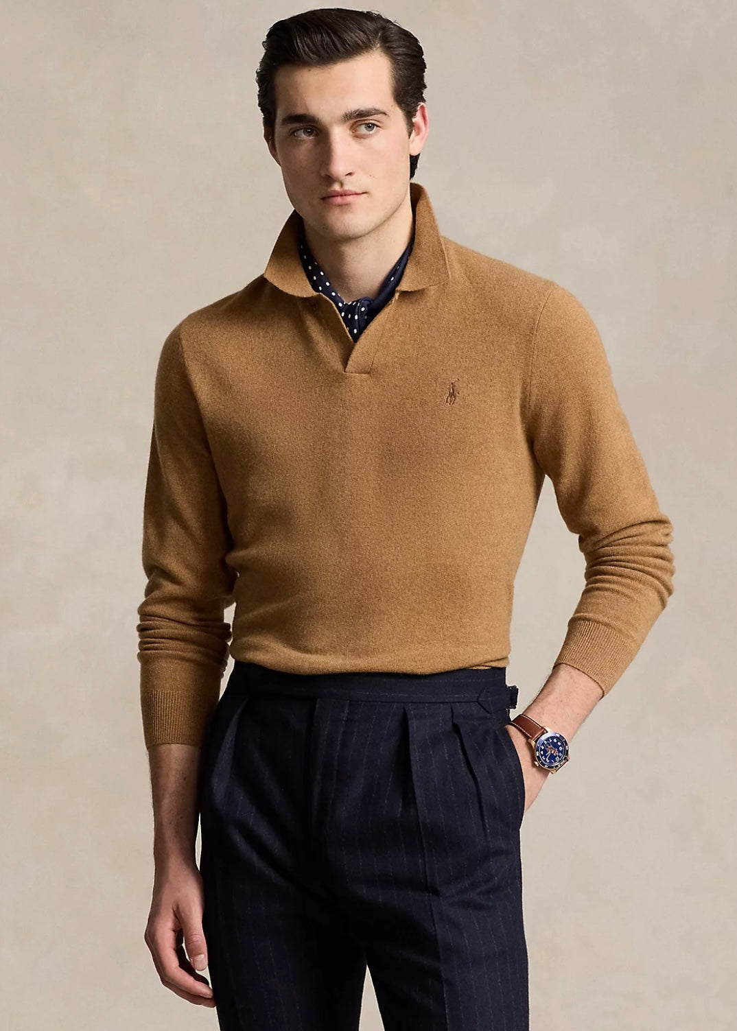 Polo Ralph Lauren Wool longsleeve - Latte Brown