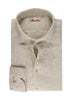 Slimline Linen Shirt Light Beige
