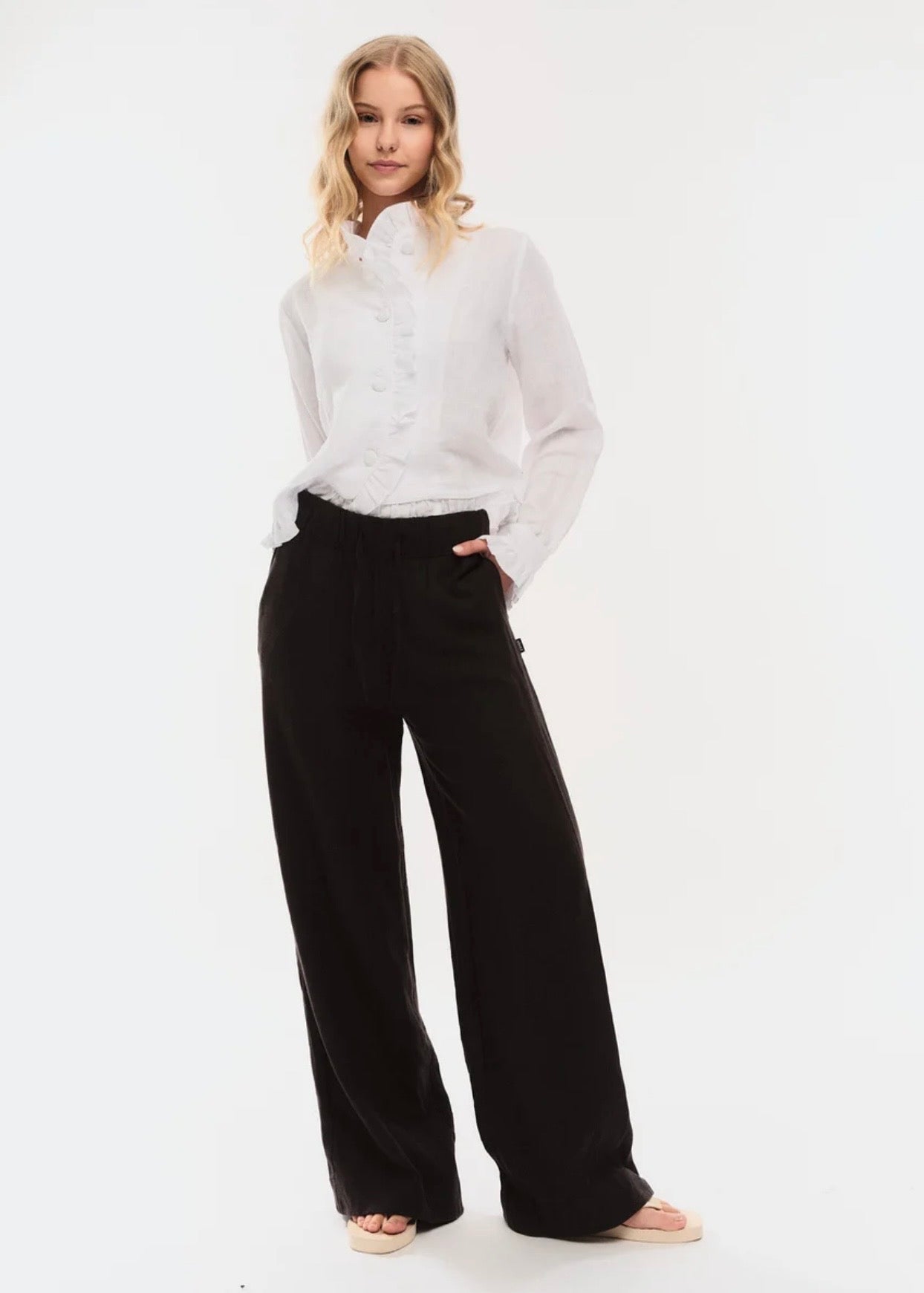 Betty Linen Jacket White