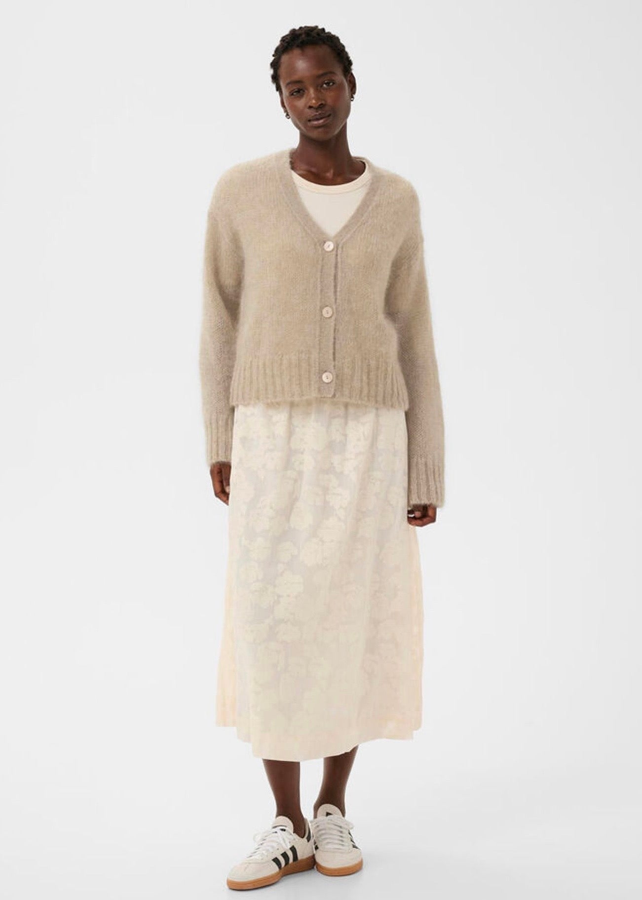 Zendaya Cardigan Light Camel Melange