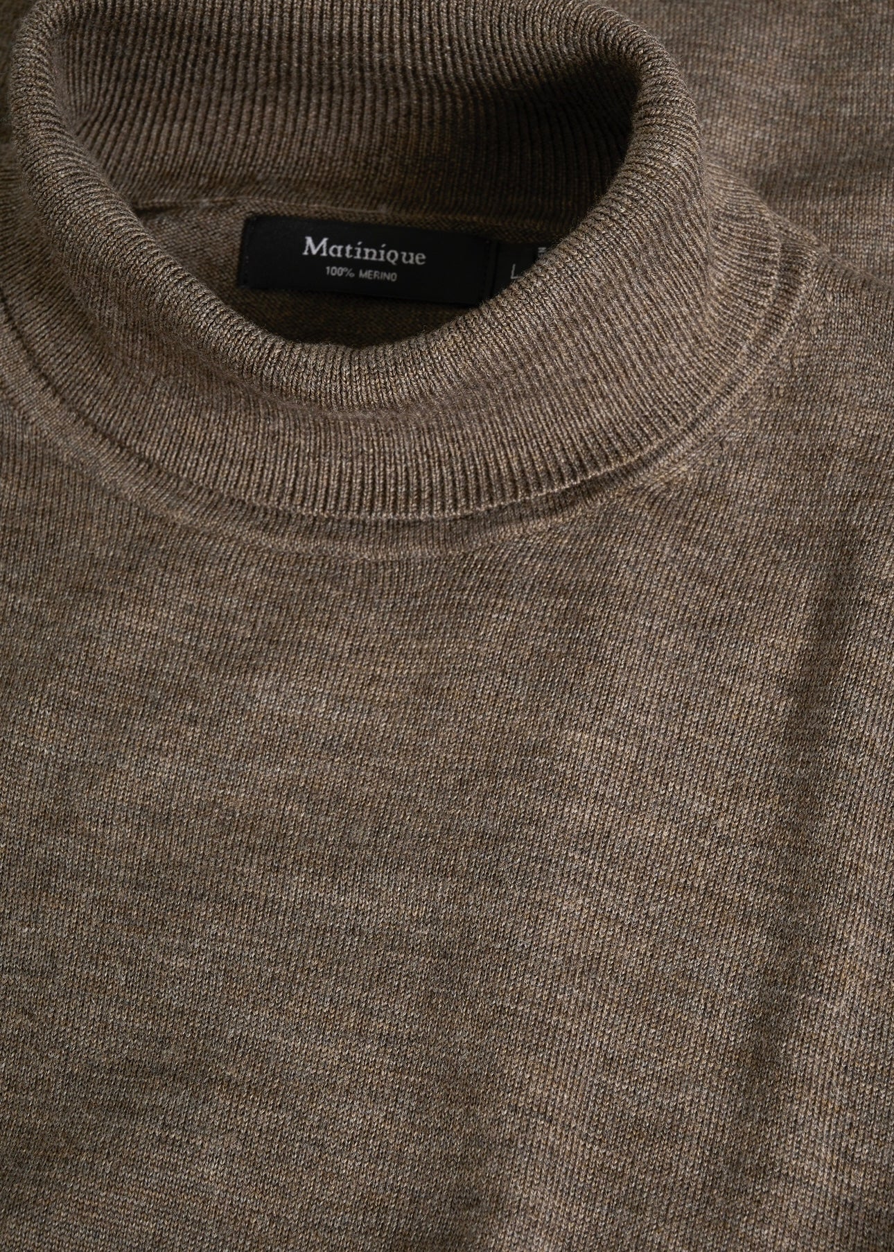 Matinique Parcusman sweater - Brown Soil Melange