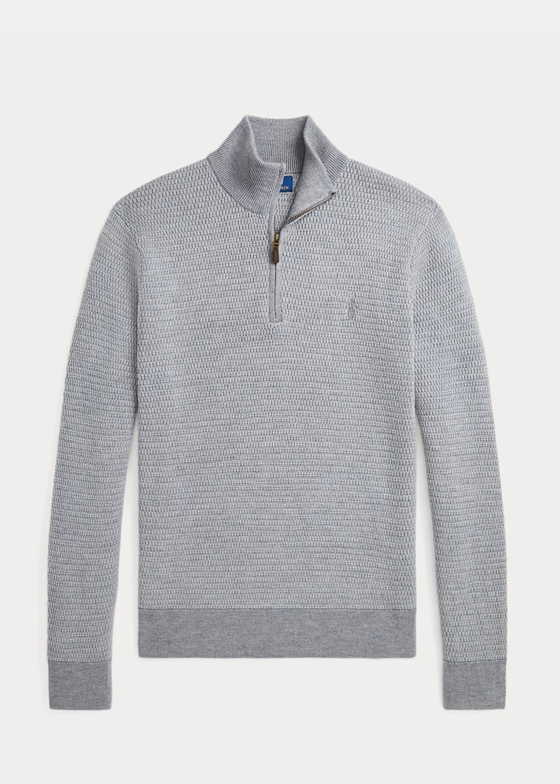 Polo Ralph Lauren Structur Wool zip - Grey Combo