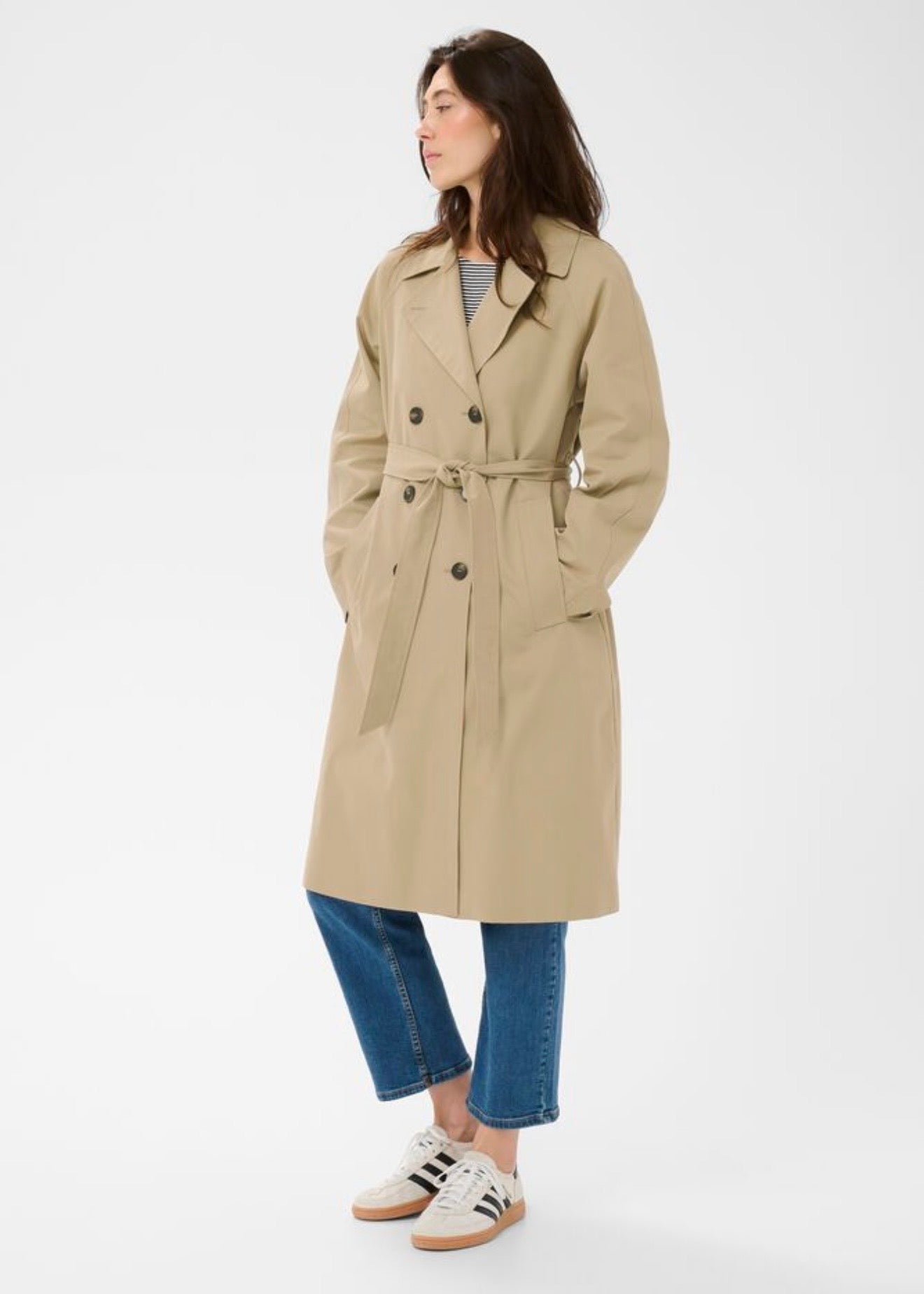 Aubrie Coat Travertine