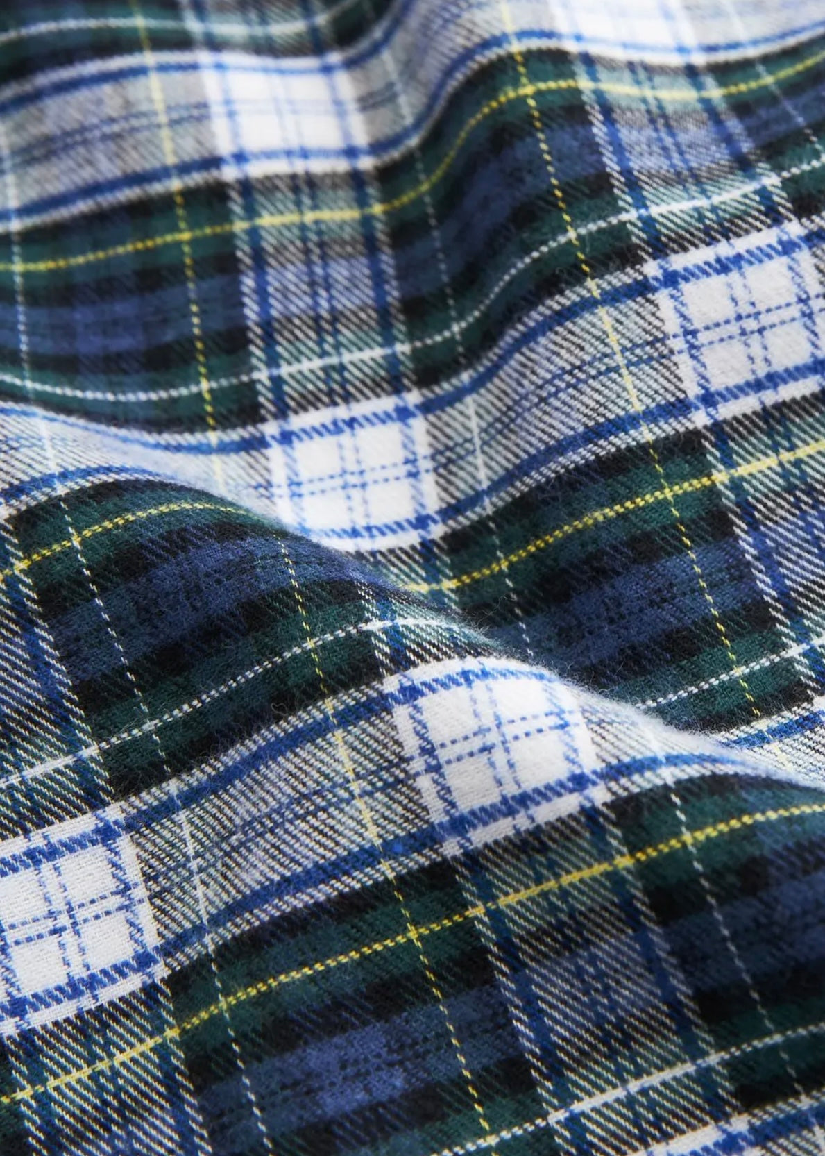 Soft Twill Tartan Shirt Blue