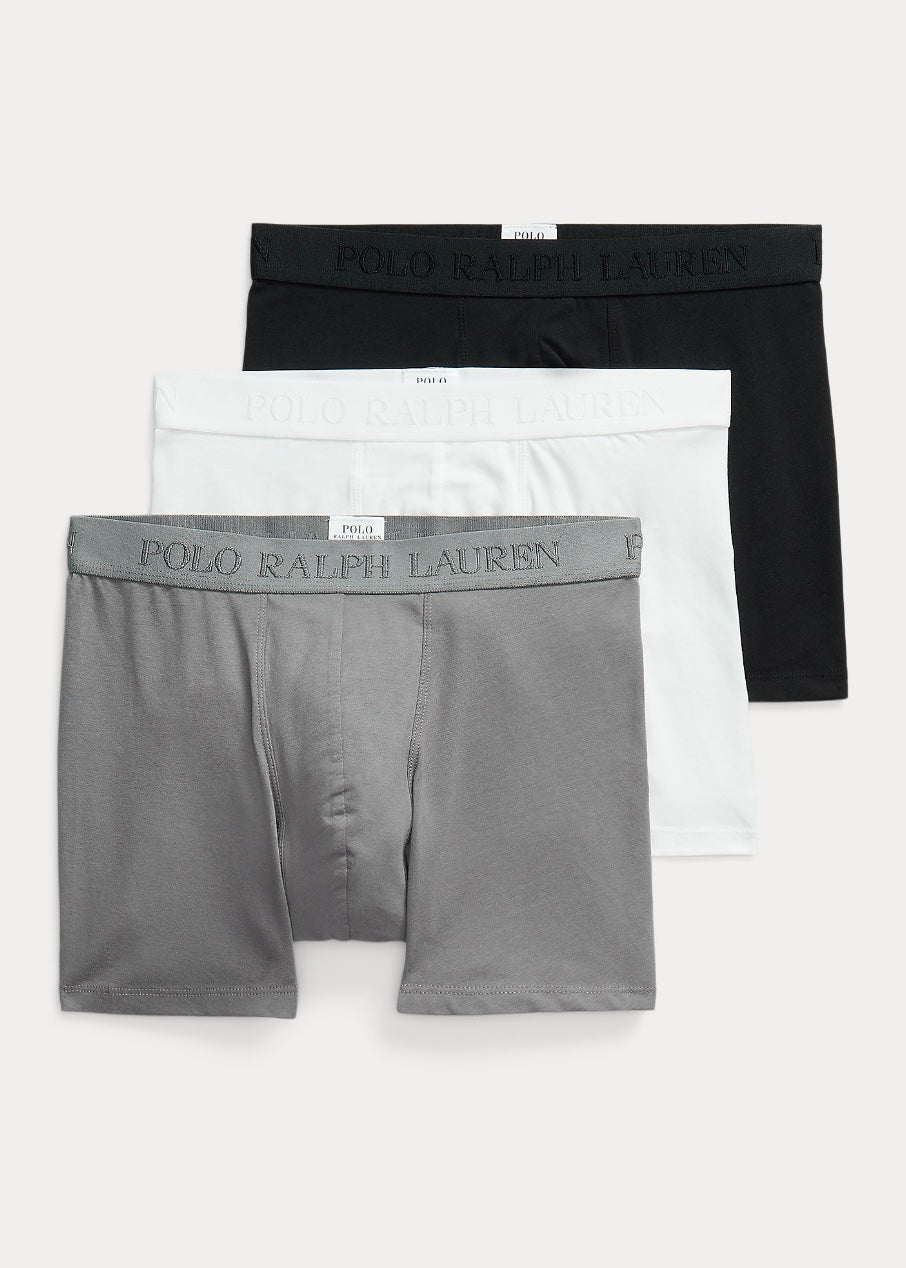 Brief boxer 3pack Grey/White/Black