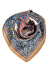 Silk Scarf Brown Multi