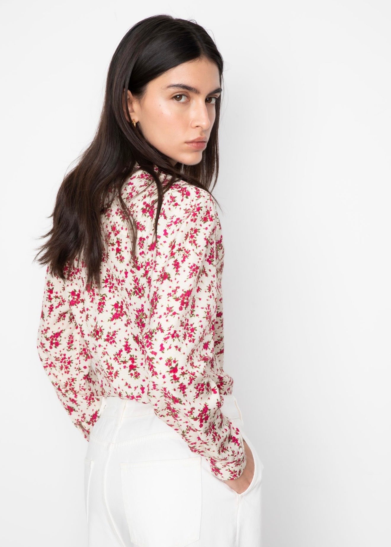 Lu Lu Blouse Berry Print