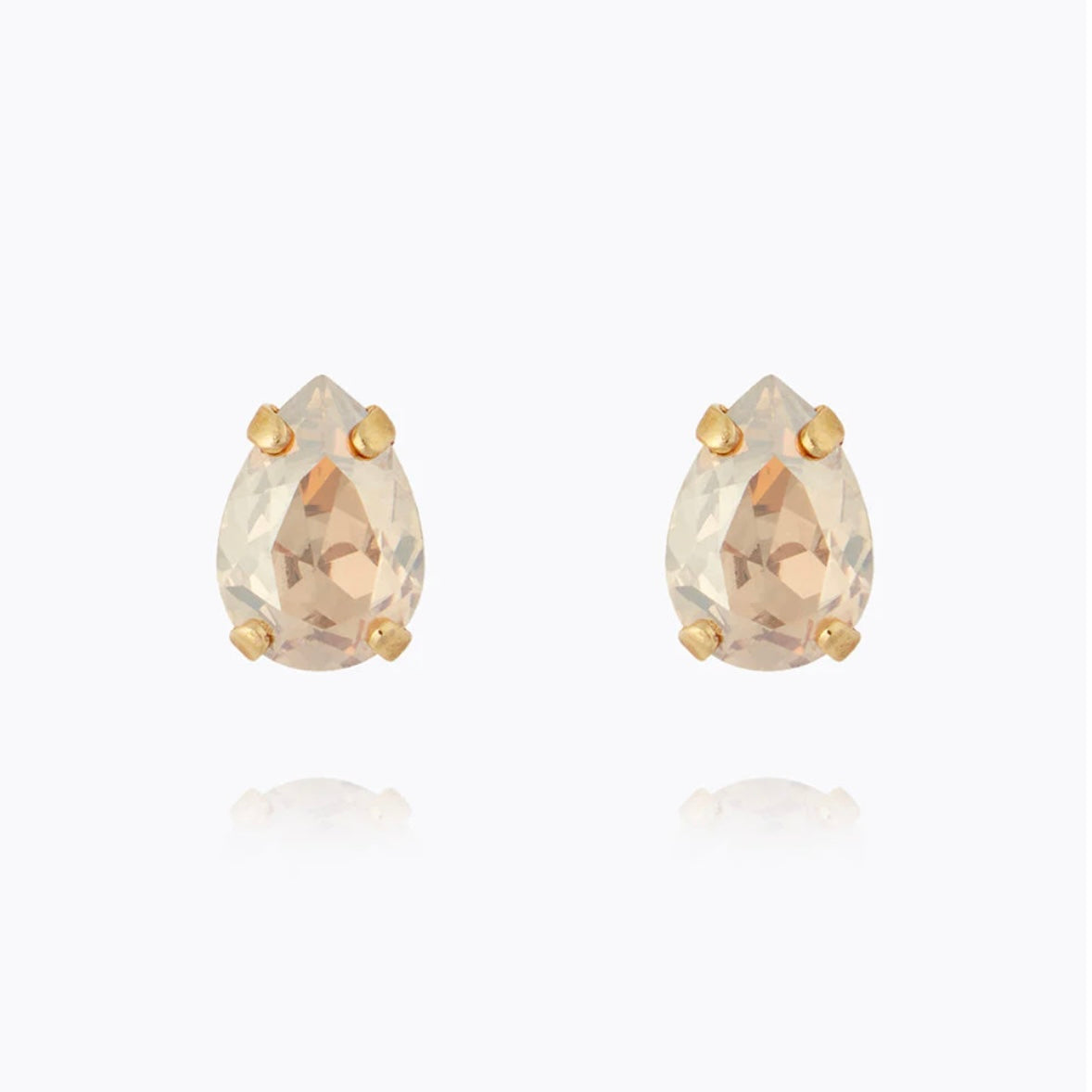 Caroline Svedbom Petite Drop Stud earrings Gold Golden Shadow