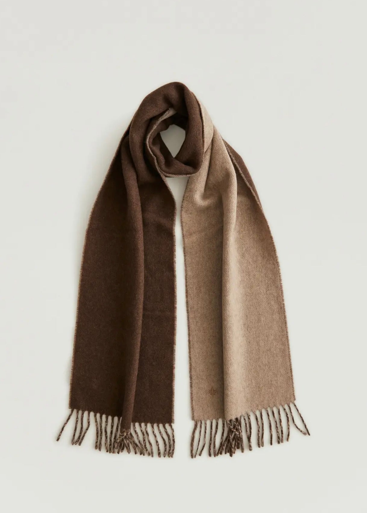 Morris Double Face scarf - Brown