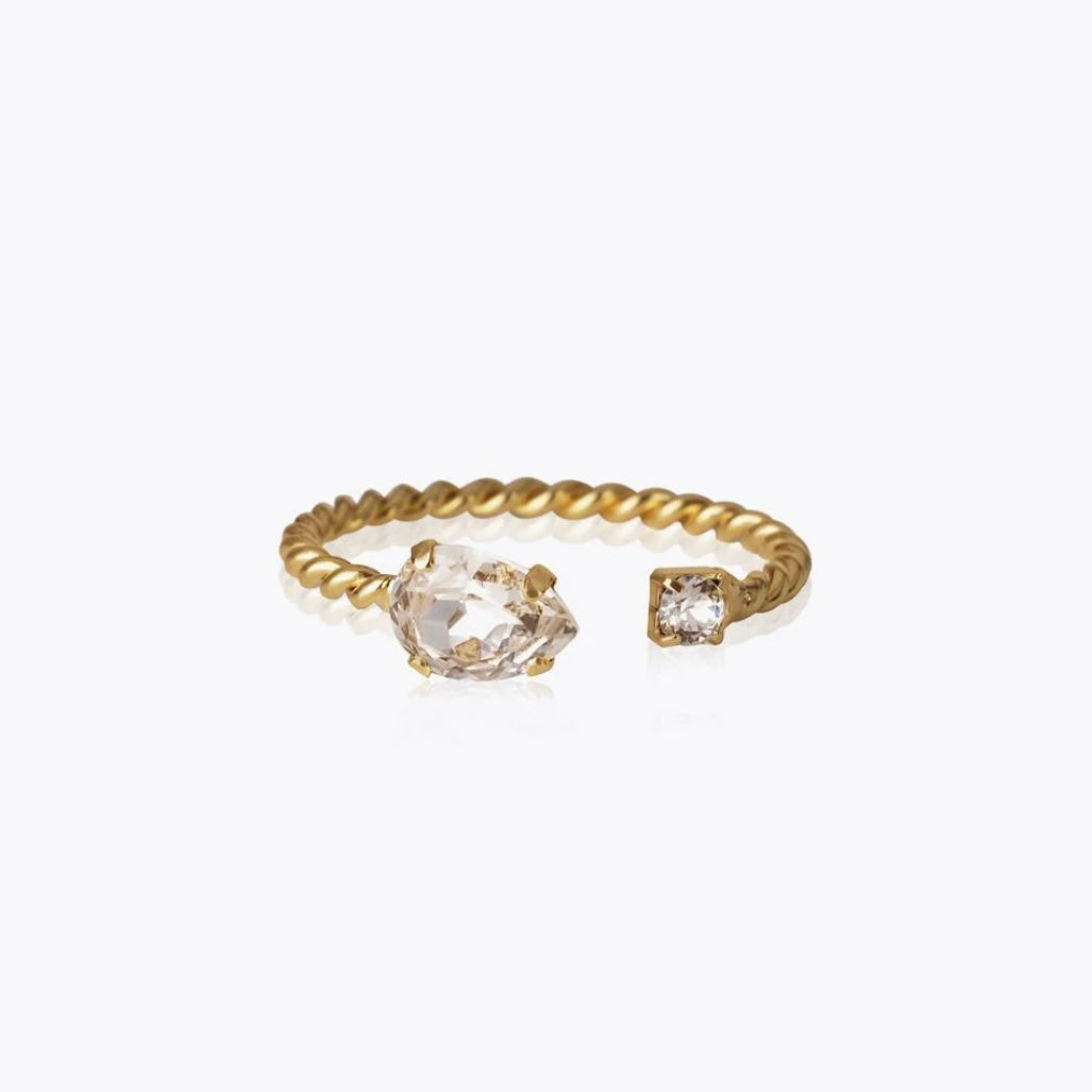 Caroline Svedbom Nani ring Gold Crystal