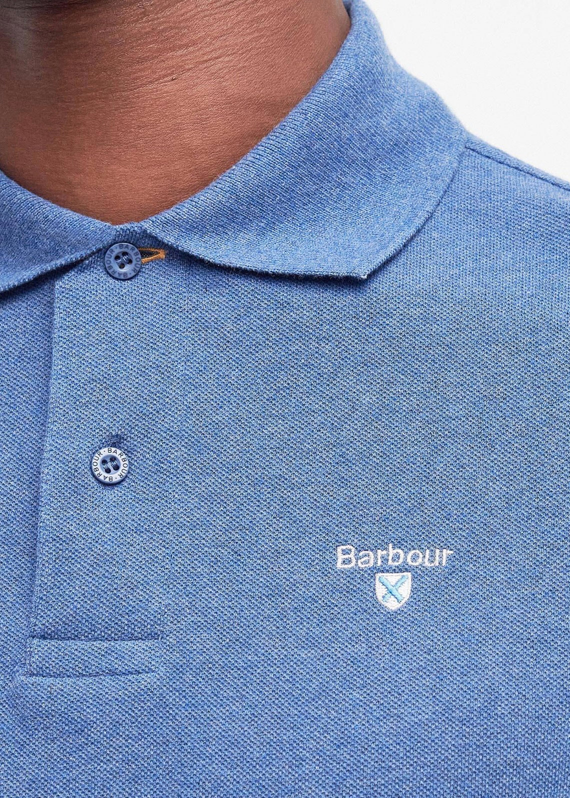 Tartan Polo Pique Dk. Chambray
