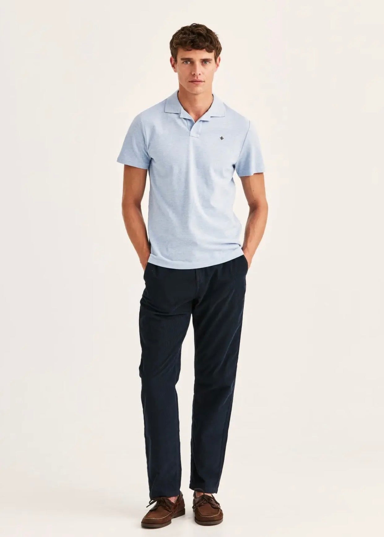 Dylan Piqué Shirt Blue