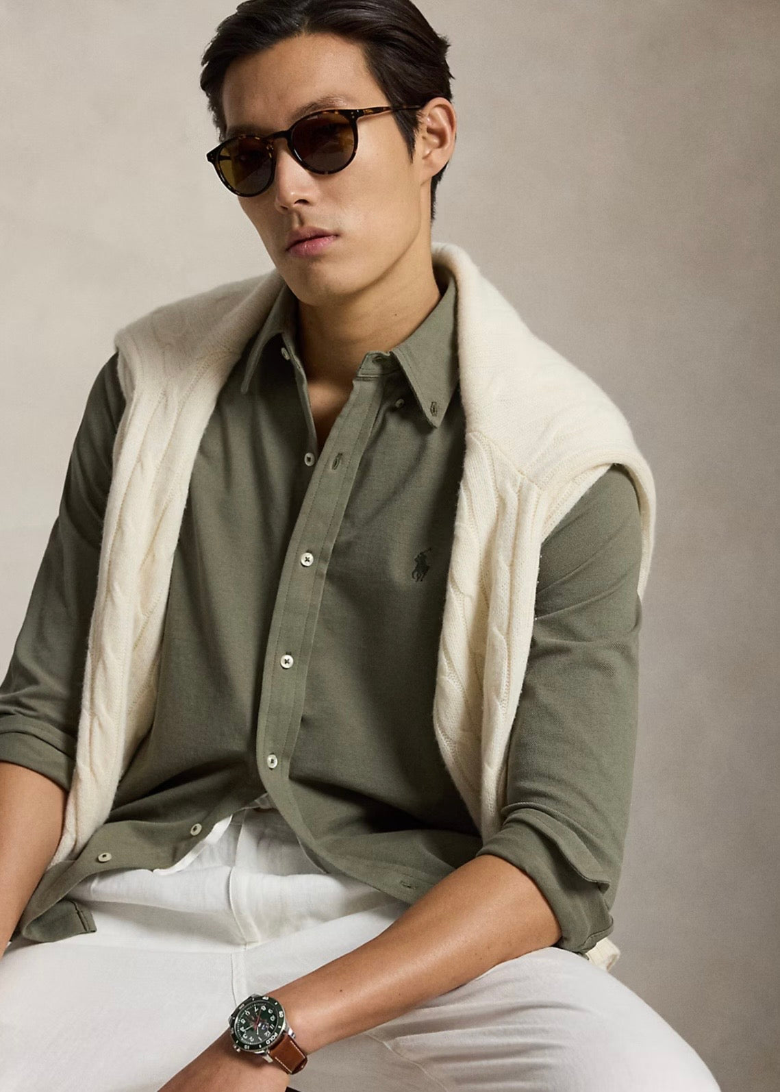 Featherweight Mesh Shirt Cruise Olive