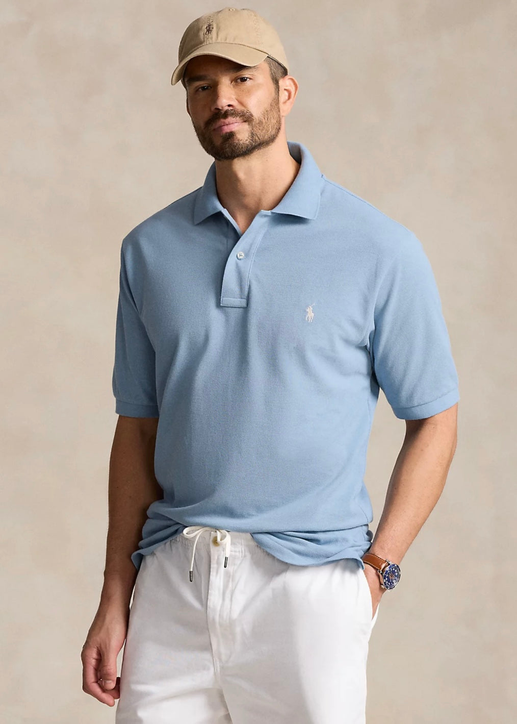 Polo Ralph Lauren pique - Vessel Blue